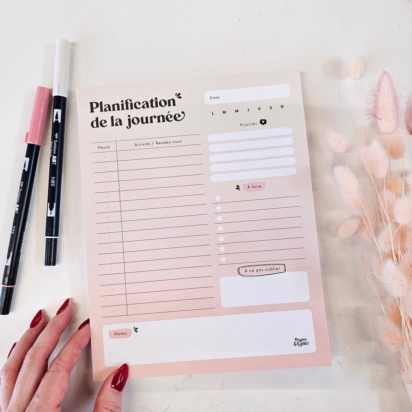 Bloc-notes - Dégradé