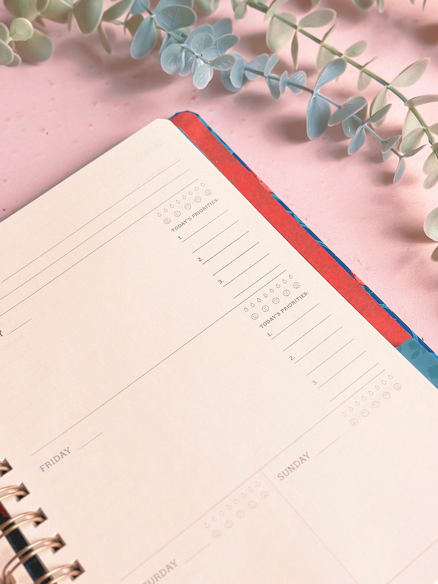 Agenda Non-daté - Fleurs Rétro