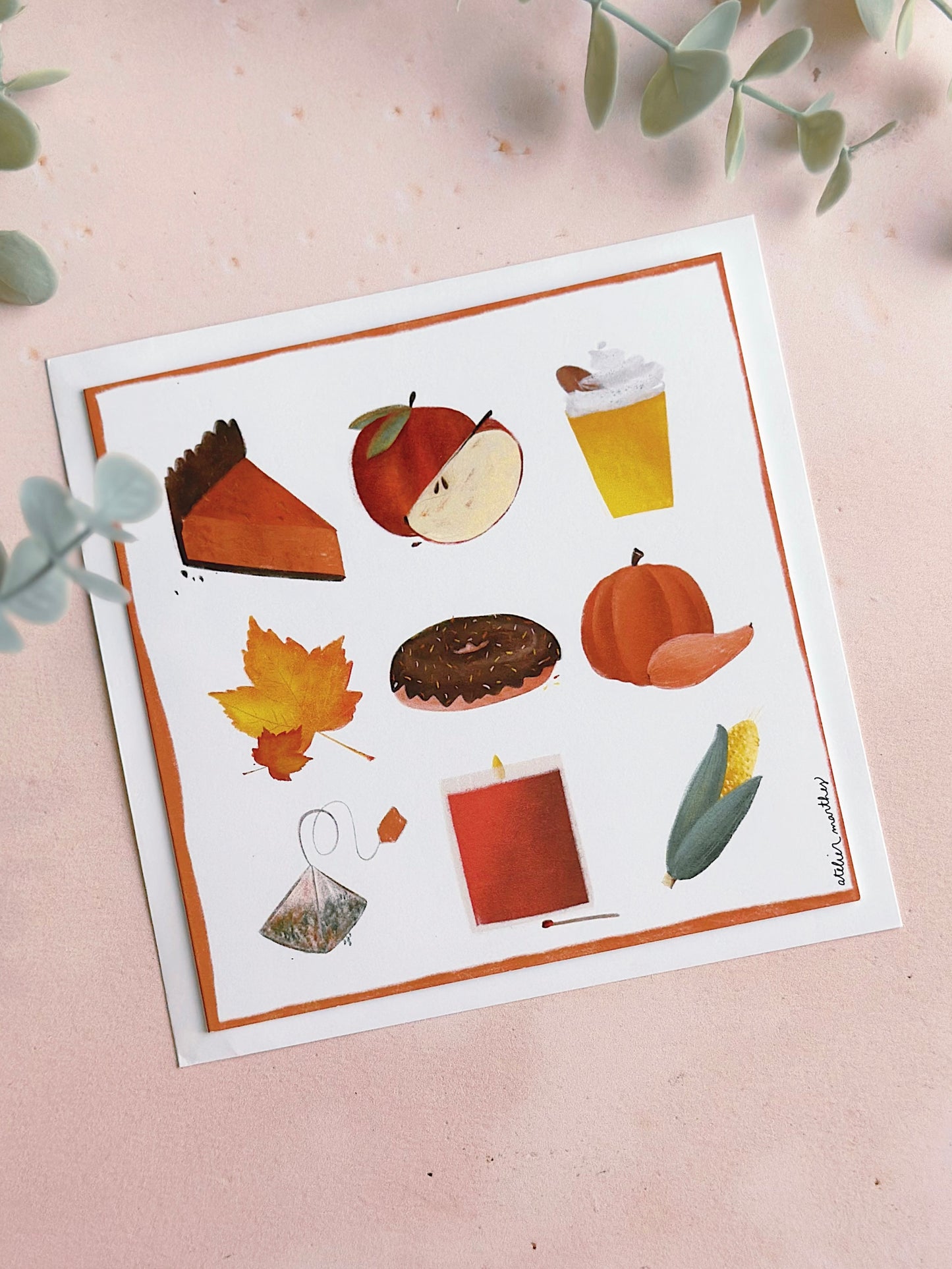 Carte De Souhait - Automne