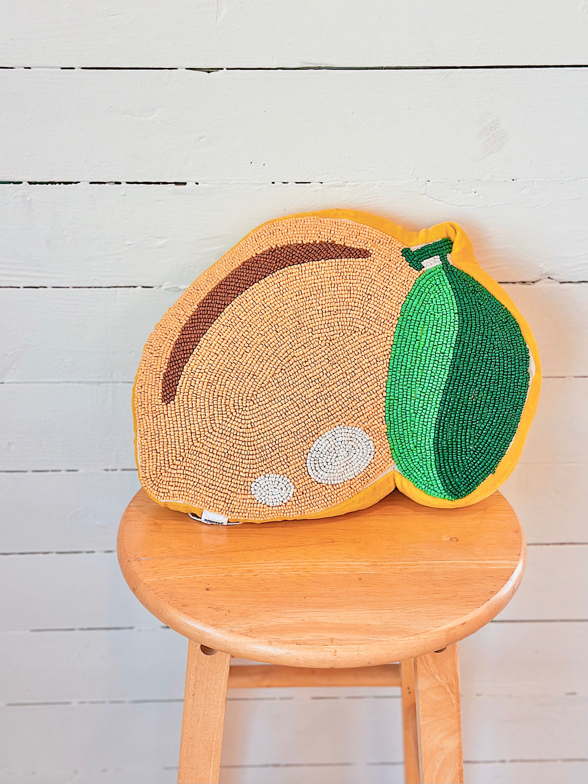 Coussin Perlé - Citron