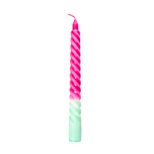 Bougie Twist - Vert Lime & Rose