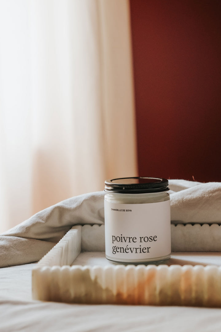 Bougie De Soya - Poivre Rose Génévrier