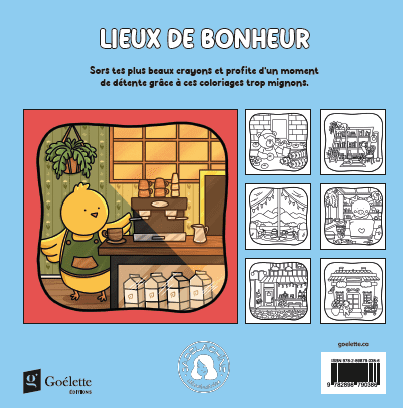Cahier À Colorier - Lieux De Bonheur