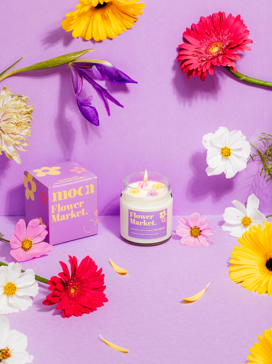 Bougie De Soya - Marché De Fleurs