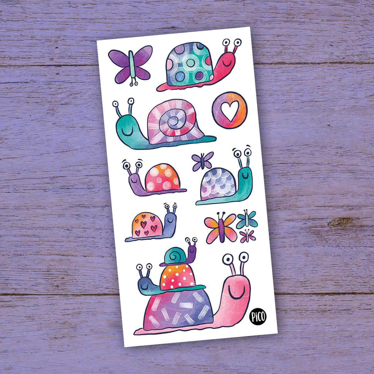 Tatouages Temporaires - L’escargot