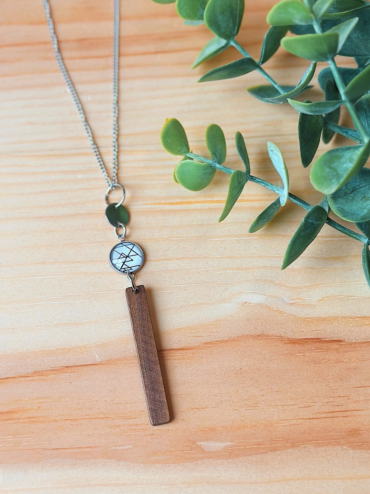 Collier - Triangle & Bois