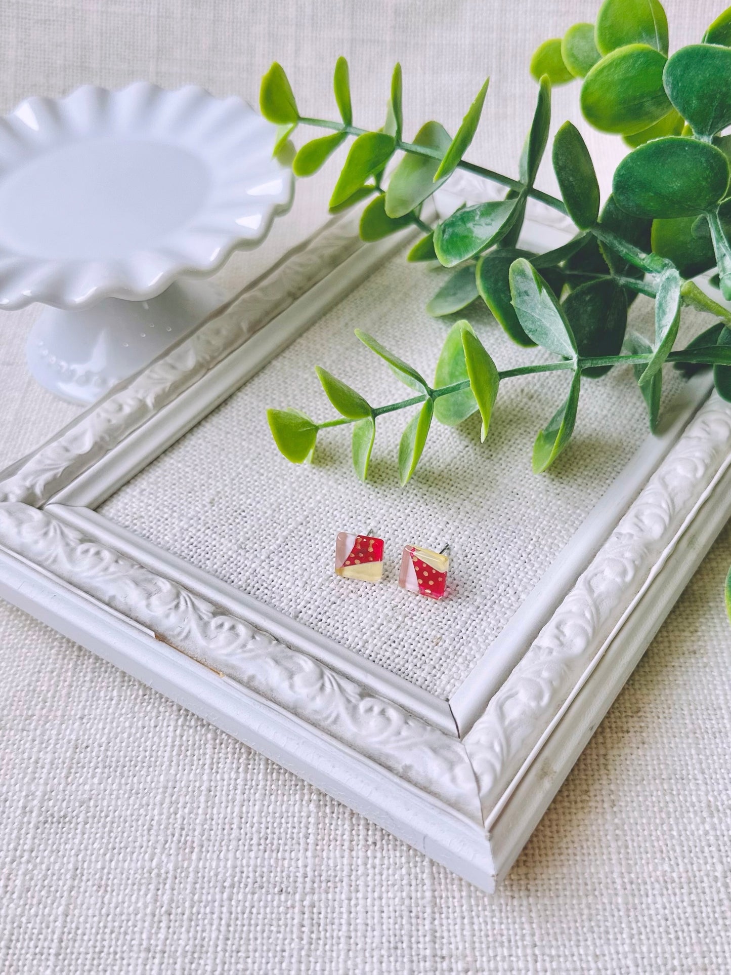 BO - Carrées - Jaune, Rose & Or