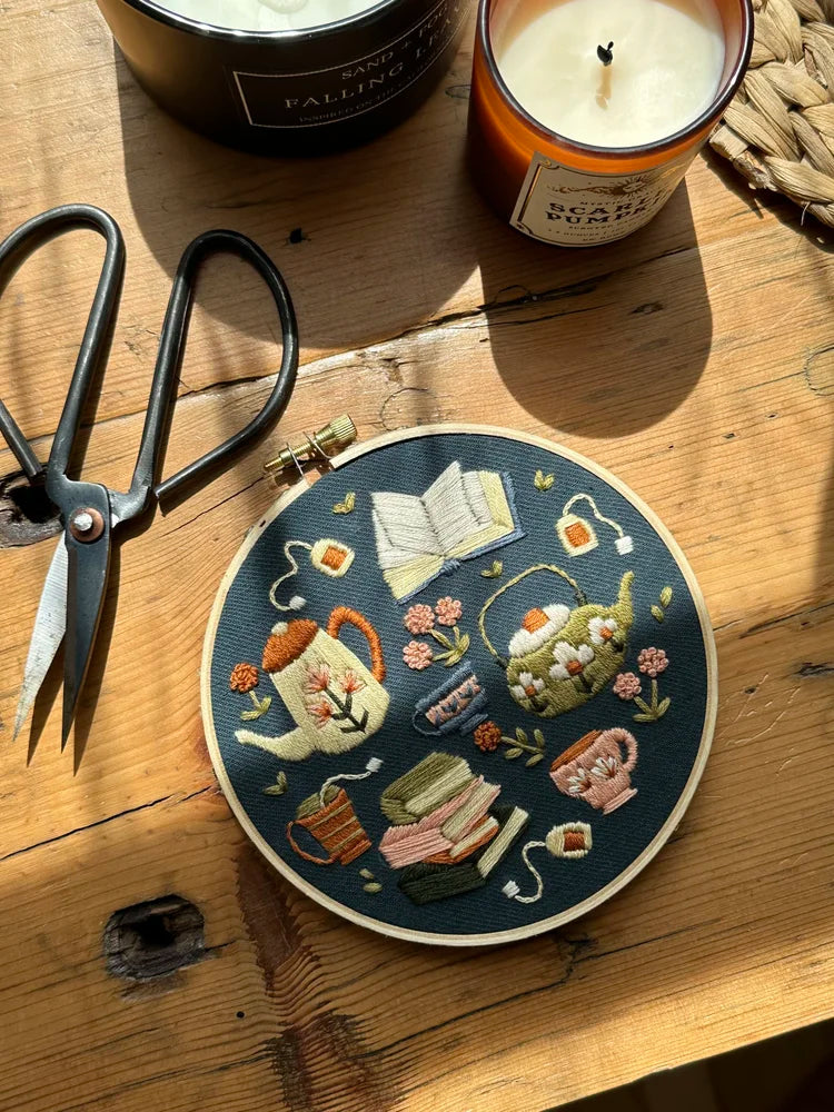 Kit De Broderie D.I.Y - L’Heure Du Thé