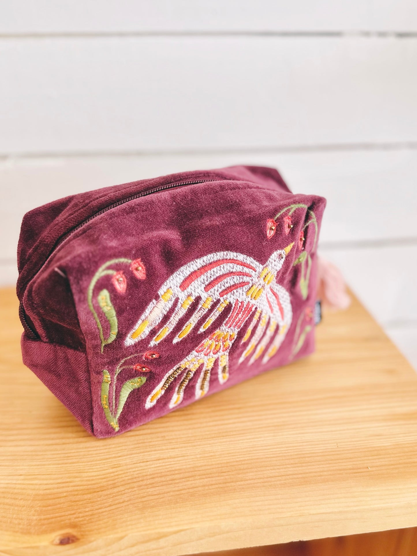 Trousse Brodée - Plume