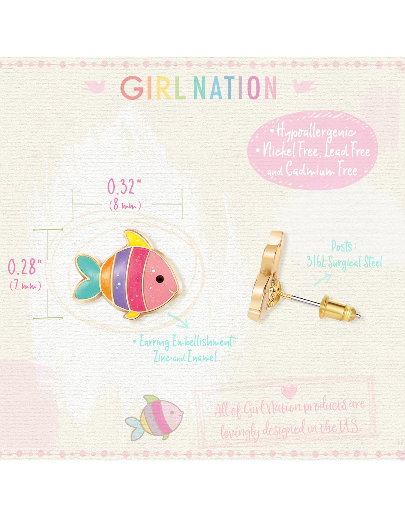 Boucles D'oreilles - Poisson