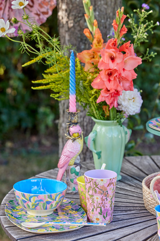 Bougie Twist - Rose & Bleu