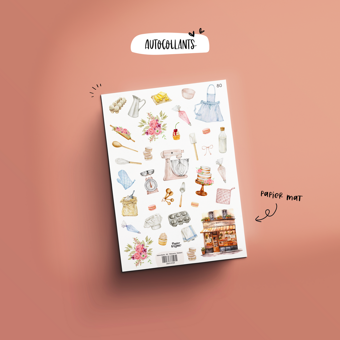 Autocollants - Pâtisserie