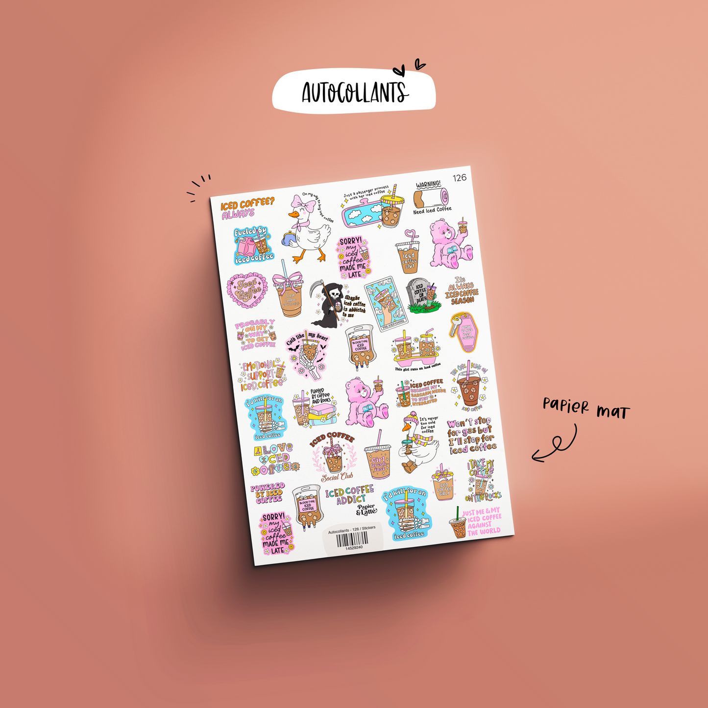 Autocollants - Iced Coffee