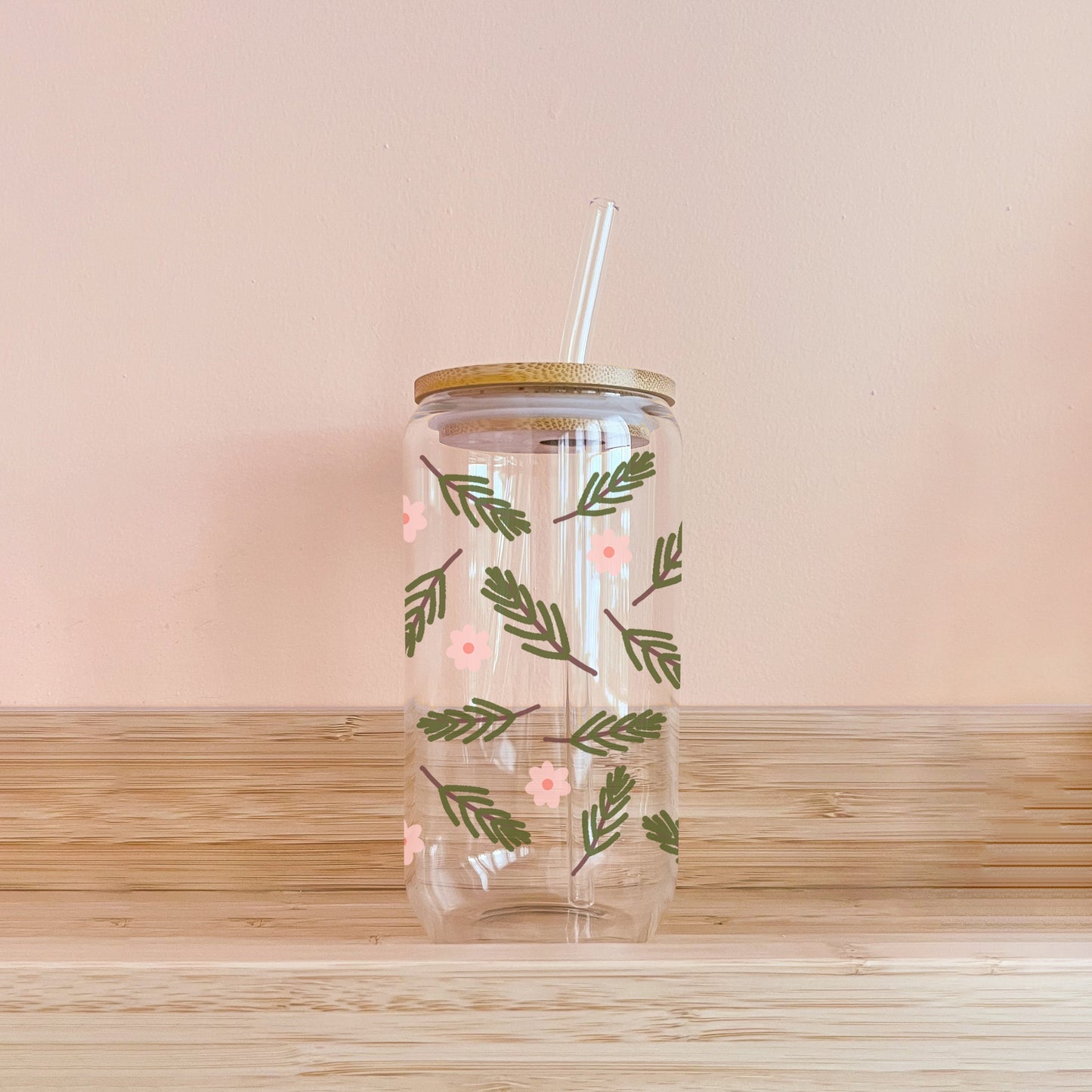 Verre À Paille - Branches De Noël