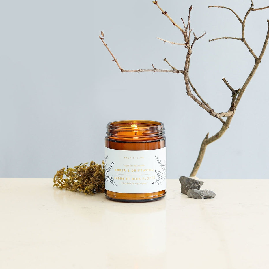 Bougie De Soya - Ambre & Bois Flotté