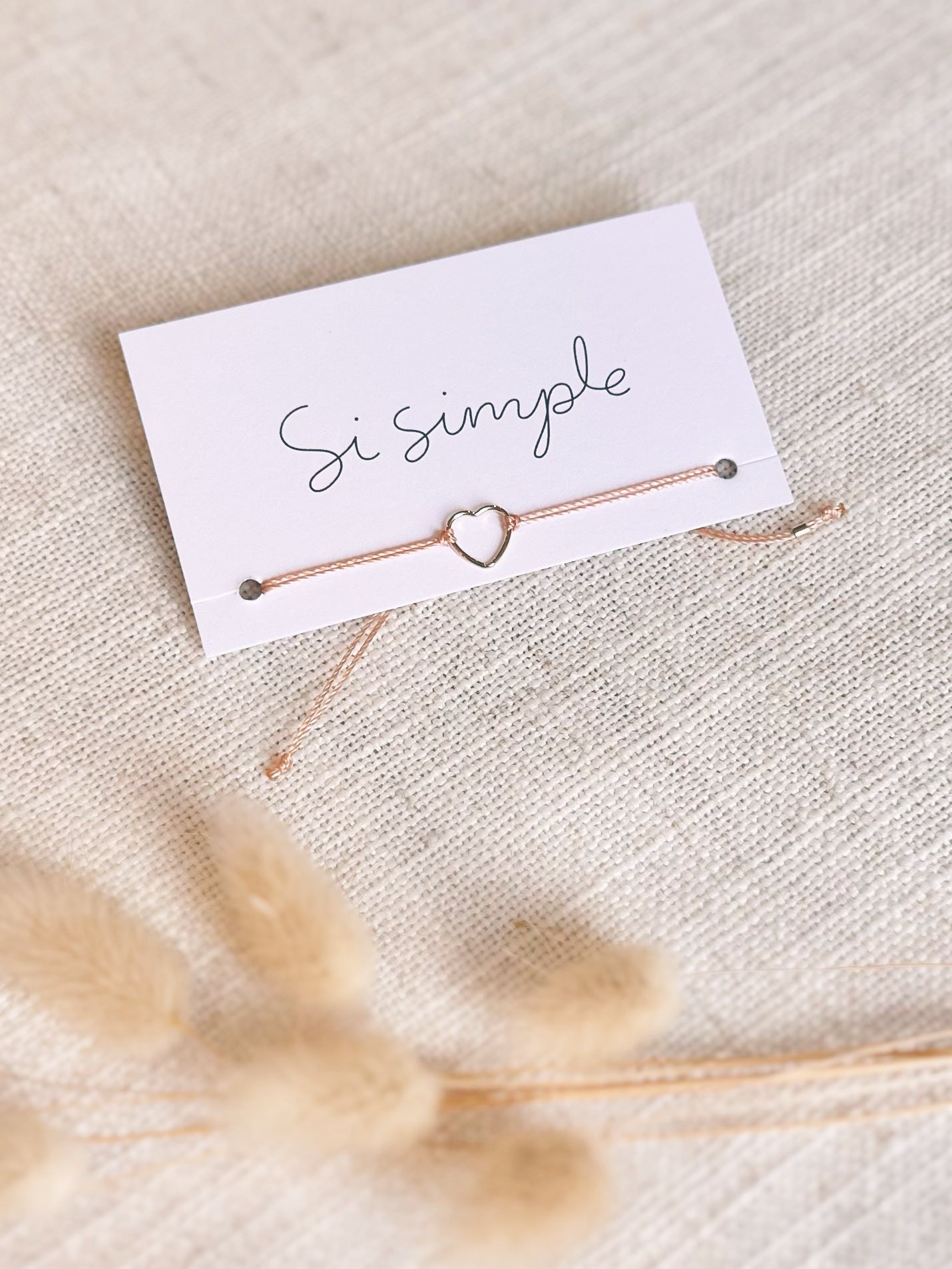 Bracelet Coeur - Rose & Or