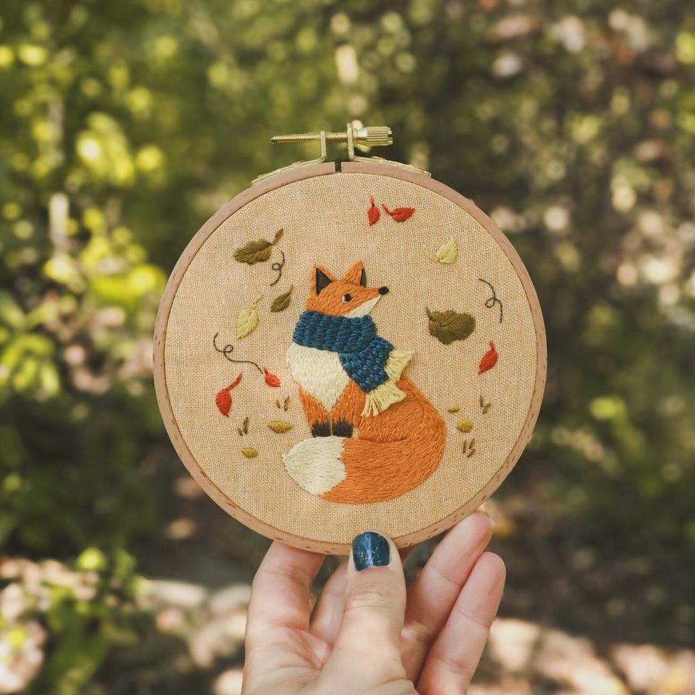 Kit De Broderie D.I.Y. - Brise D’Automne
