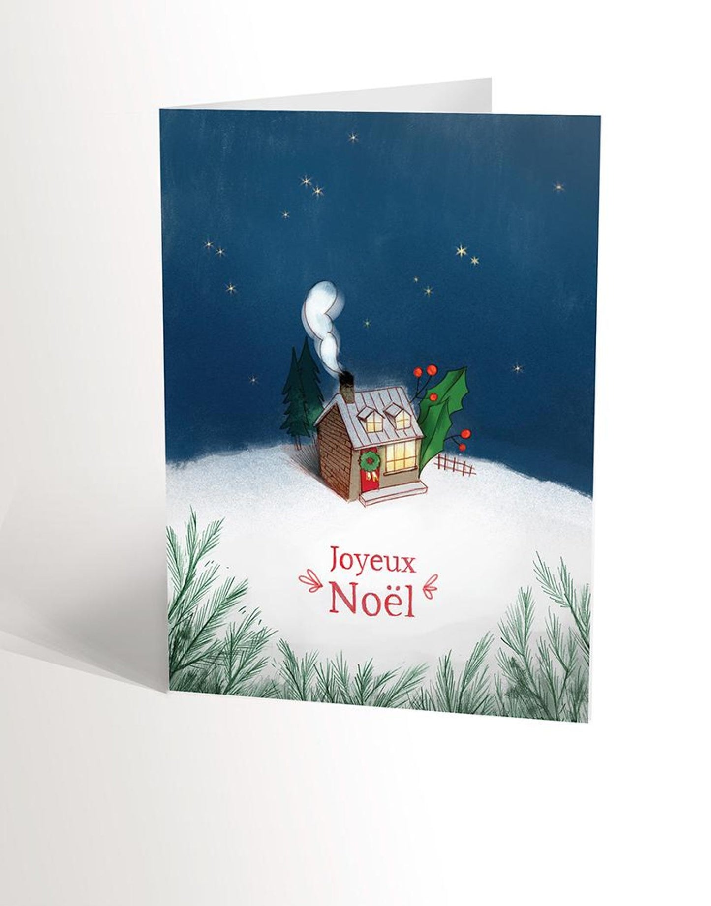 Carte De Noël - Maisons D’hiver