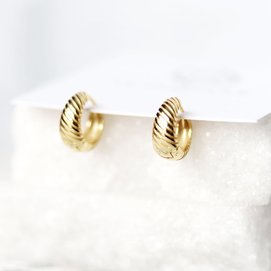 Anneaux - Swirly - Or