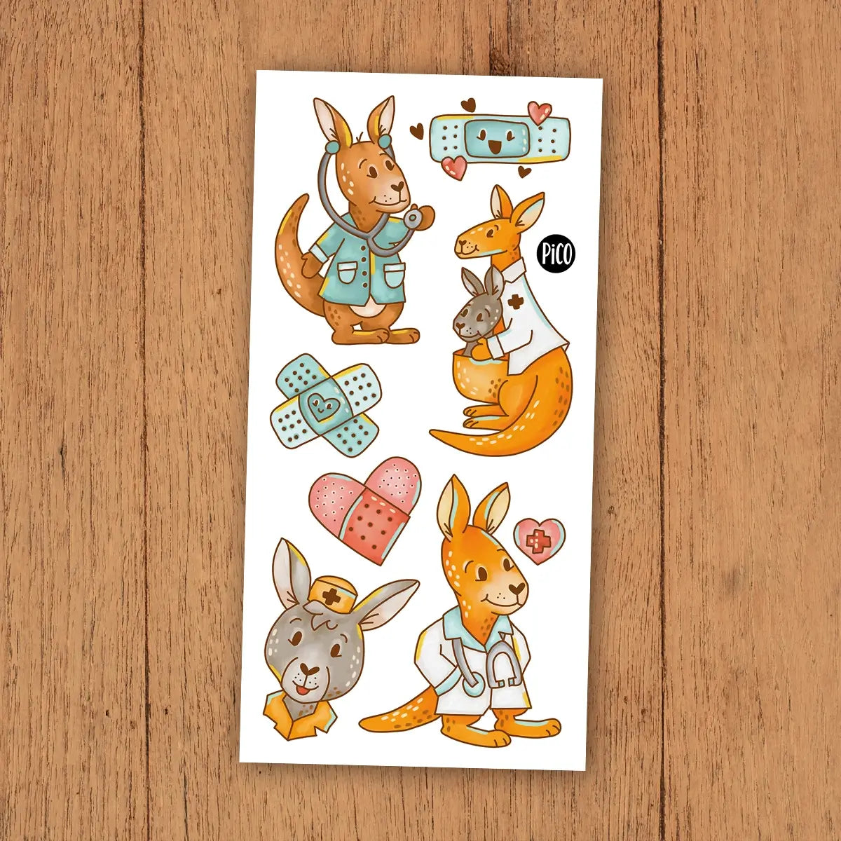 Tatouages Temporaires - Le Docteur Kangourou