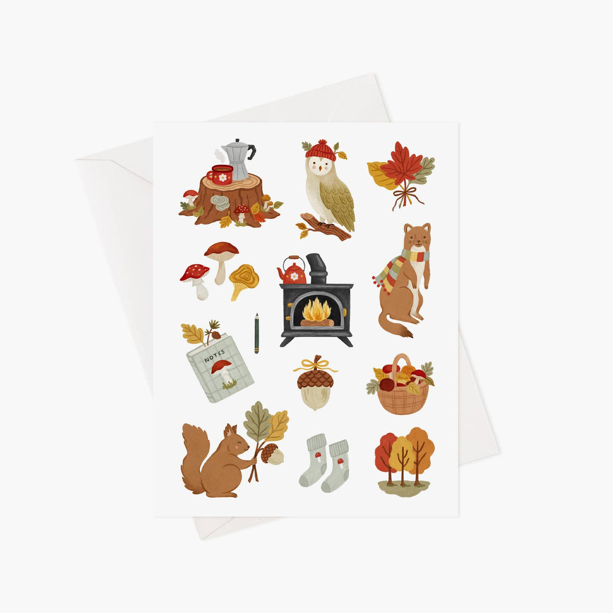 Carte De Souhait - Forêt D'automne