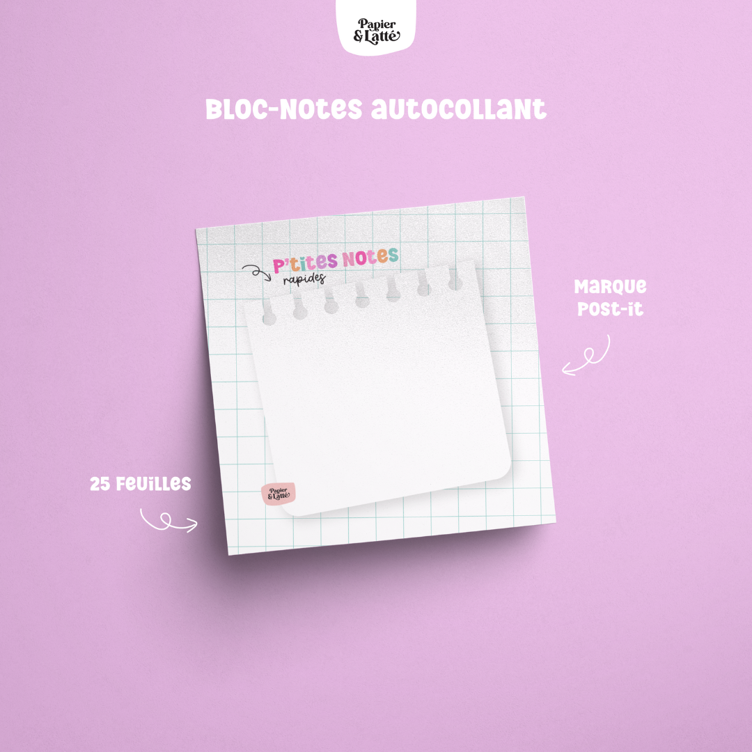 Bloc-Notes Autocollants - P'tites Notes