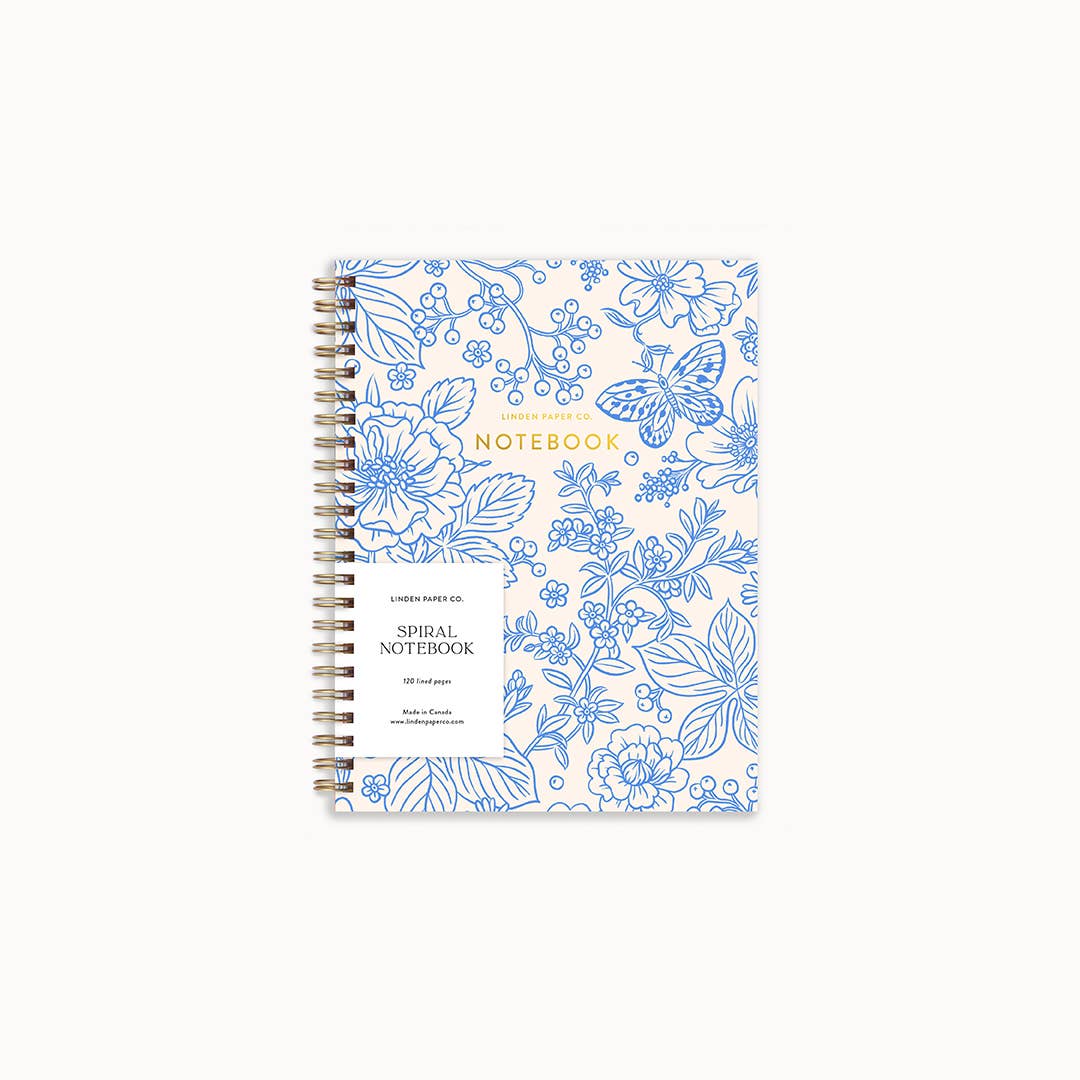 Cahier Spirale - Jardin Bleu