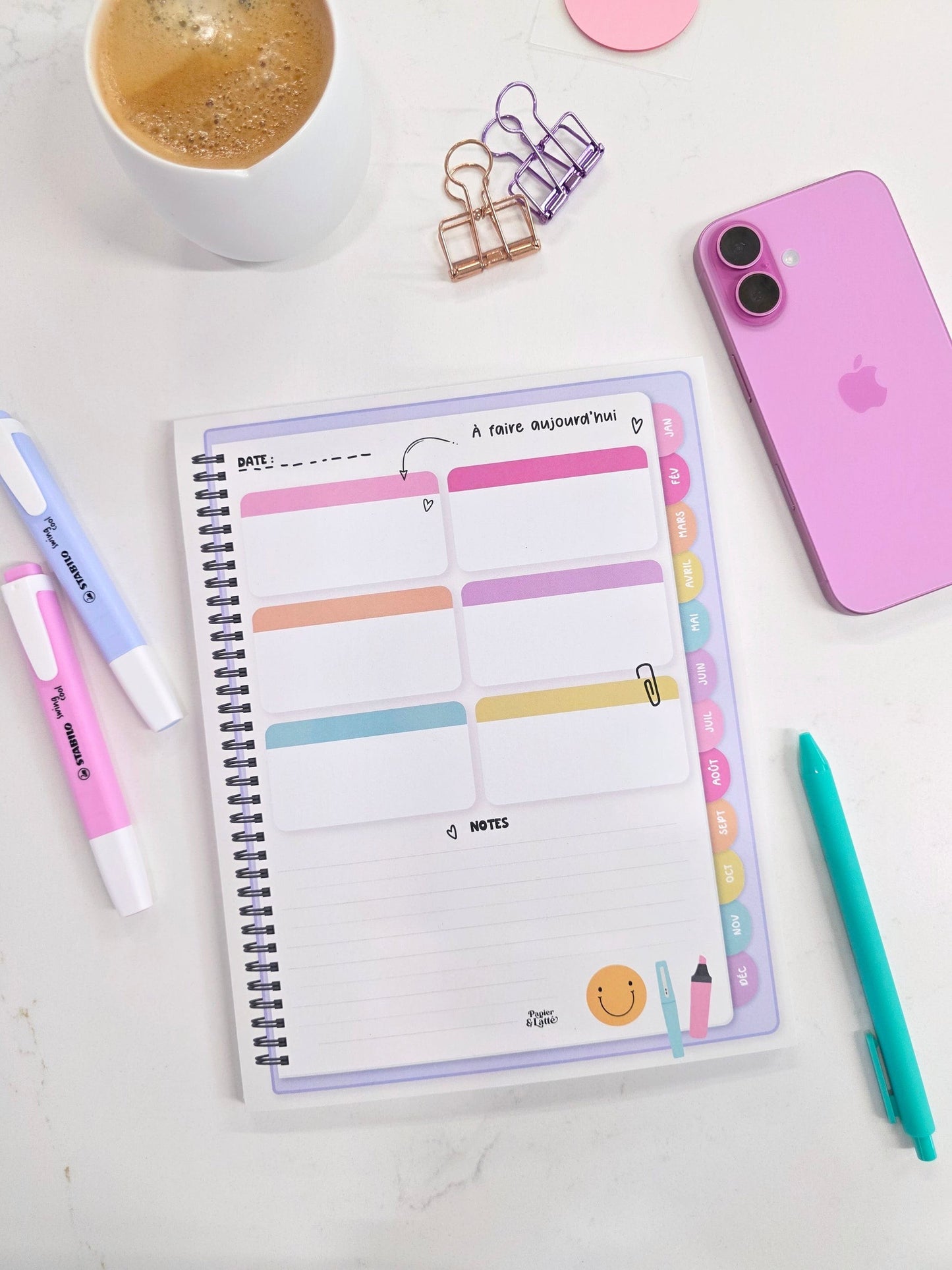 Bloc-Notes - Pastel & Organisé