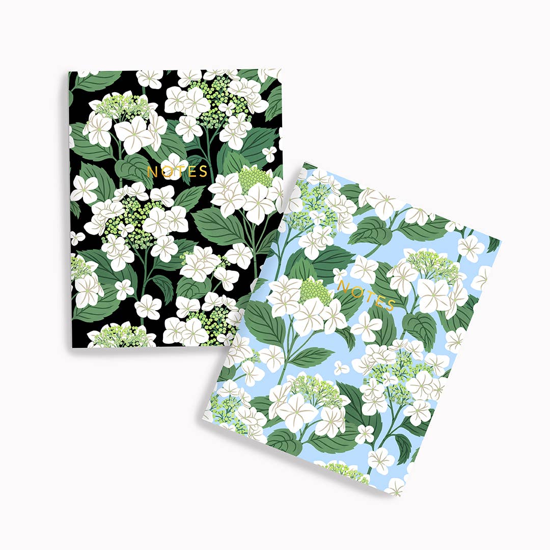 Duo De Carnets De Poche - Hortensias