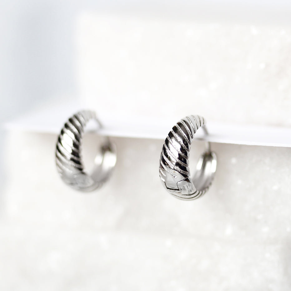 Anneaux - Swirly - Argent