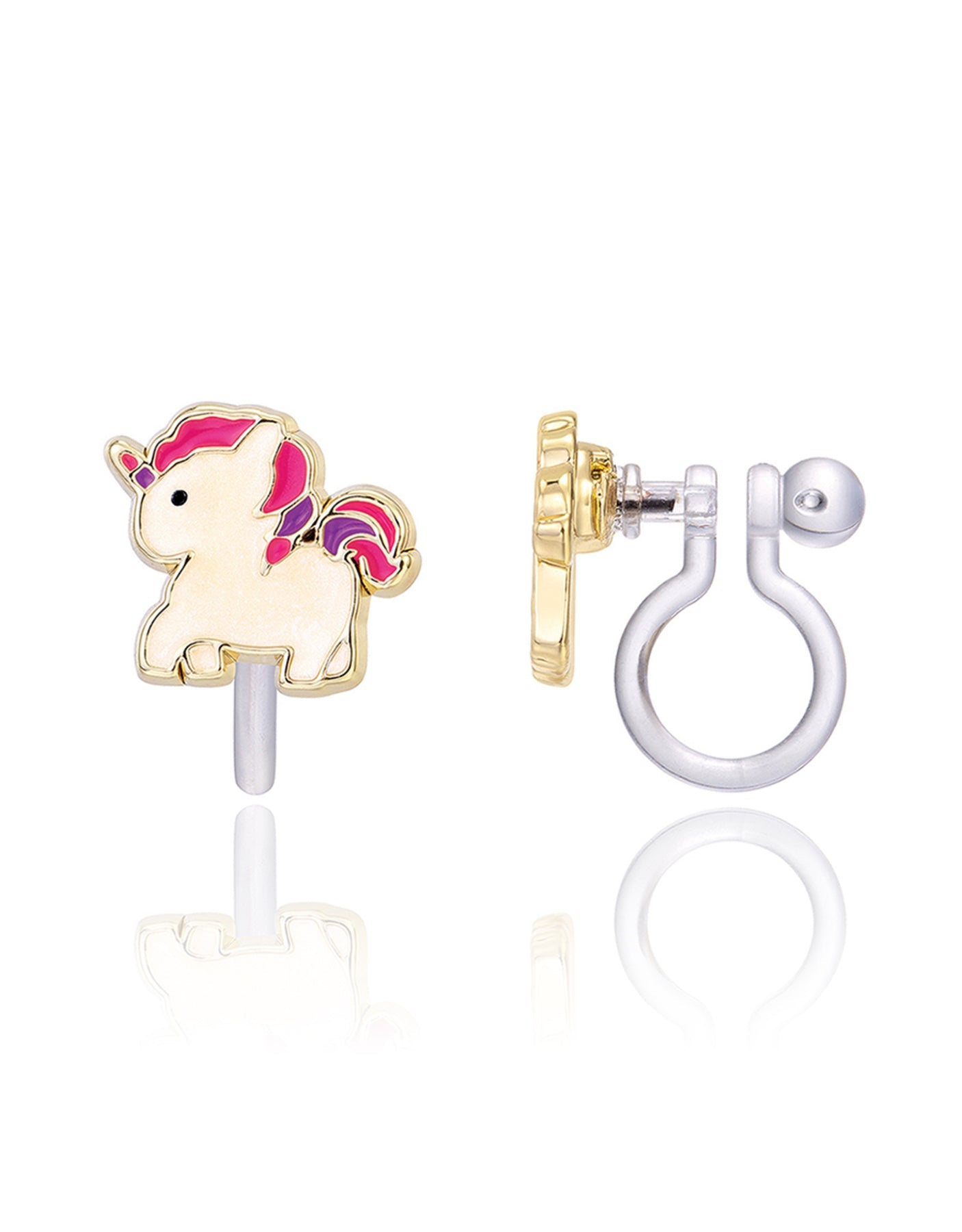Boucles D'oreilles - Clip - Licorne
