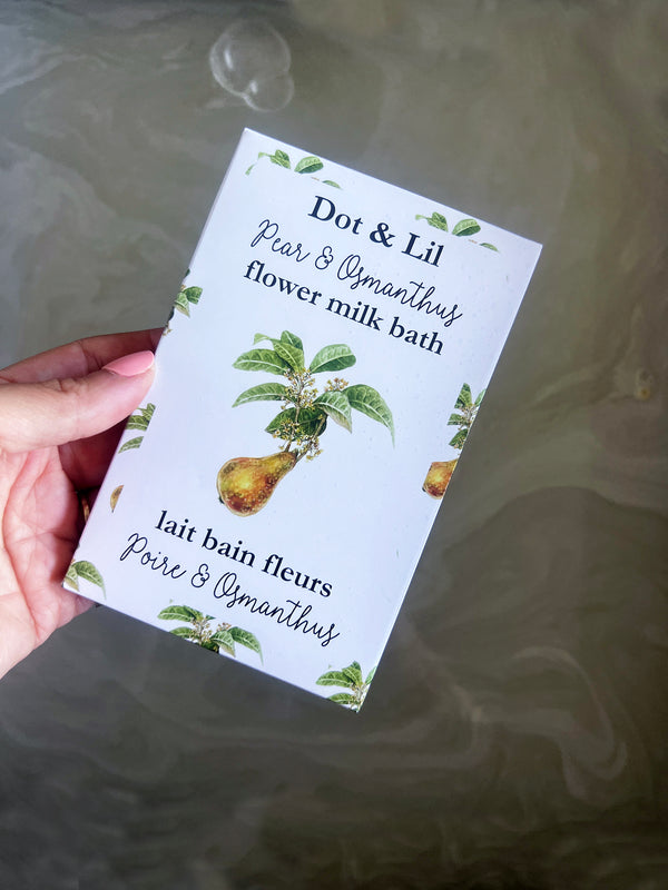 Sachet Lait Bain - Poire & Osmanthus