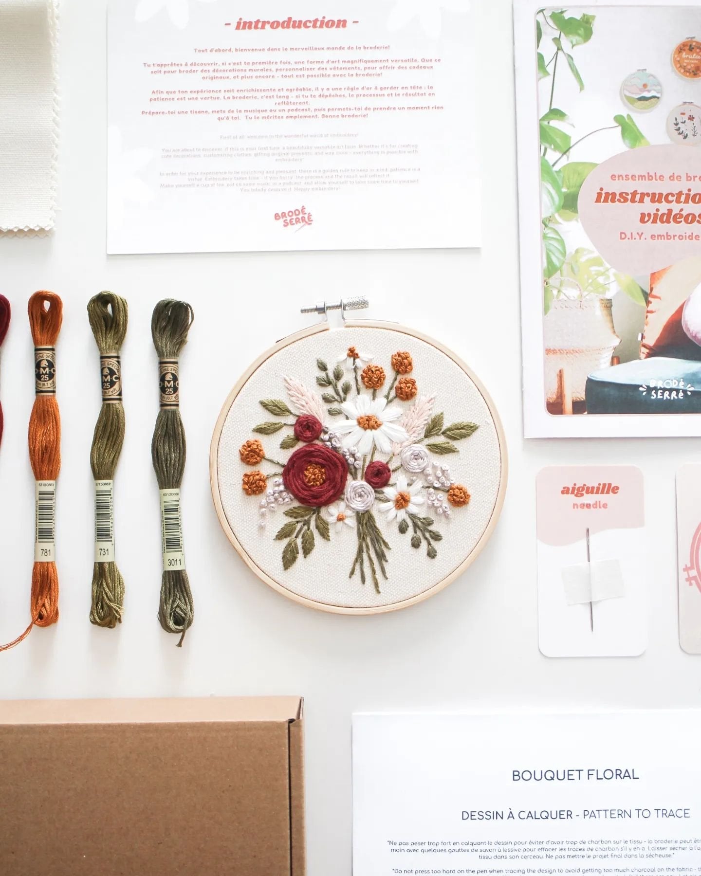Kit De Broderie D.I.Y. - Bouquet Floral