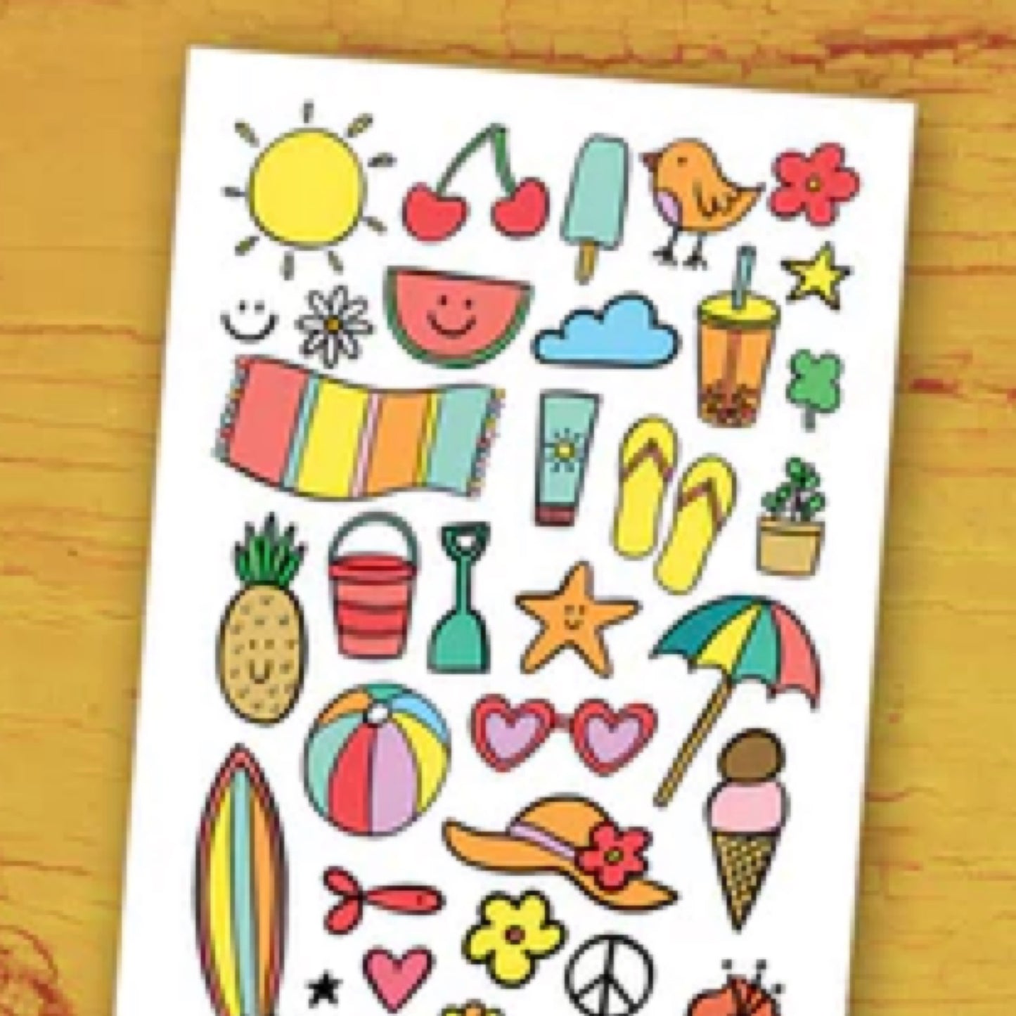 Tatouages Temporaires - Les Doodles D’Été