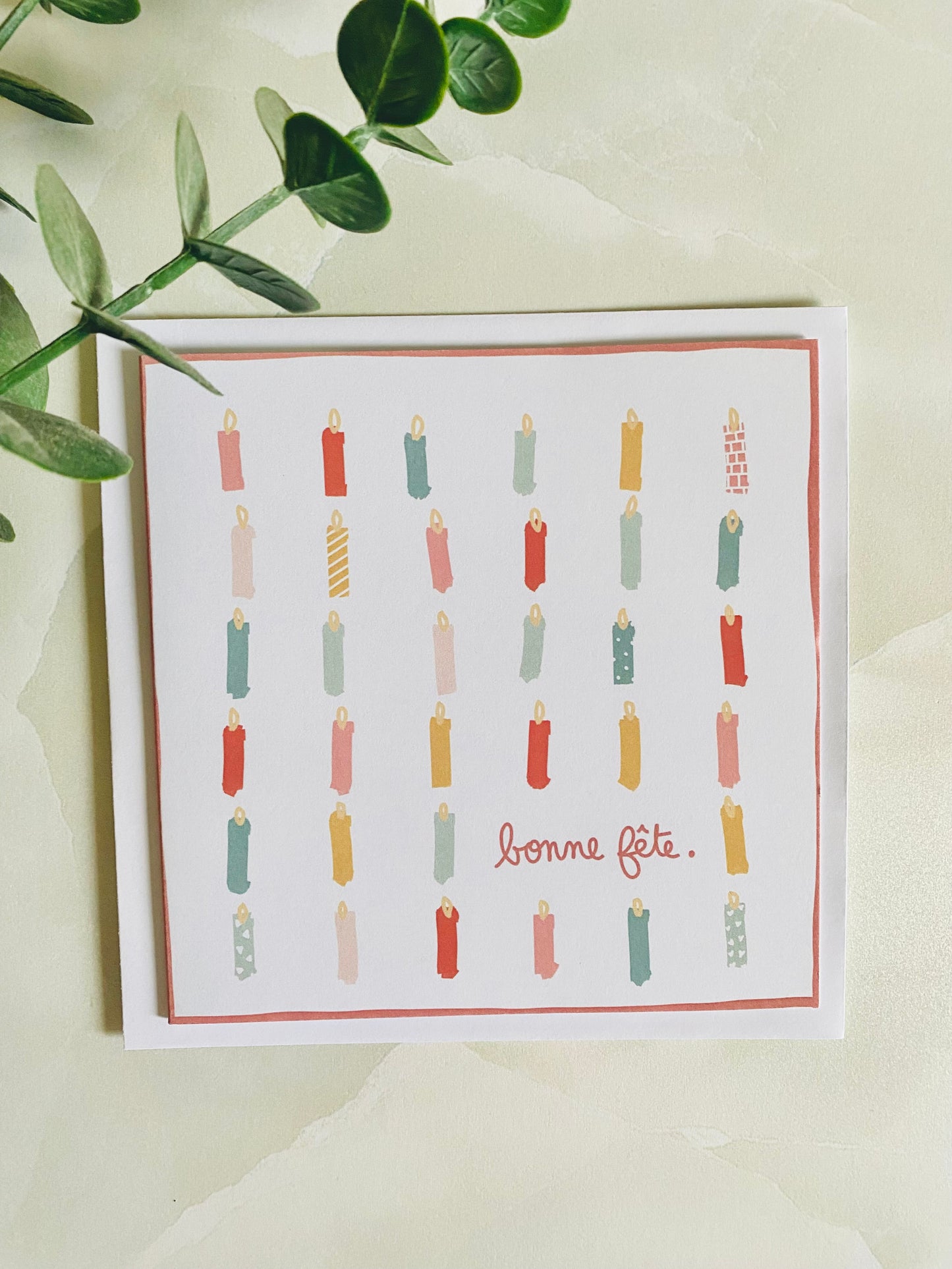 Carte De Souhait - Bougies