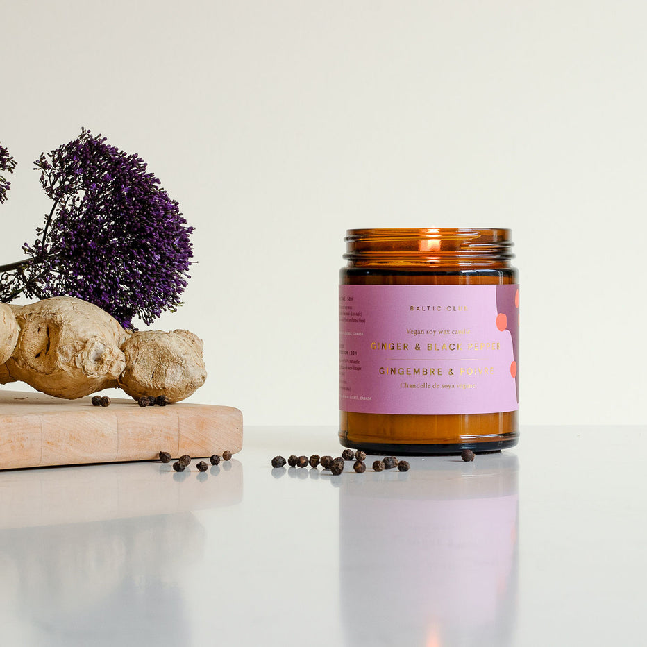 Bougie De Soya - Gingembre & Poivre