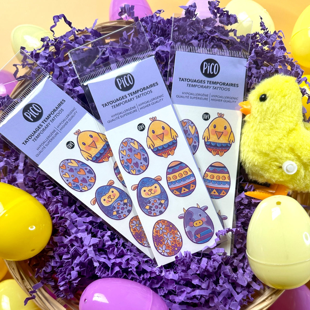 Tatouages Temporaires - Animaux De Pâques