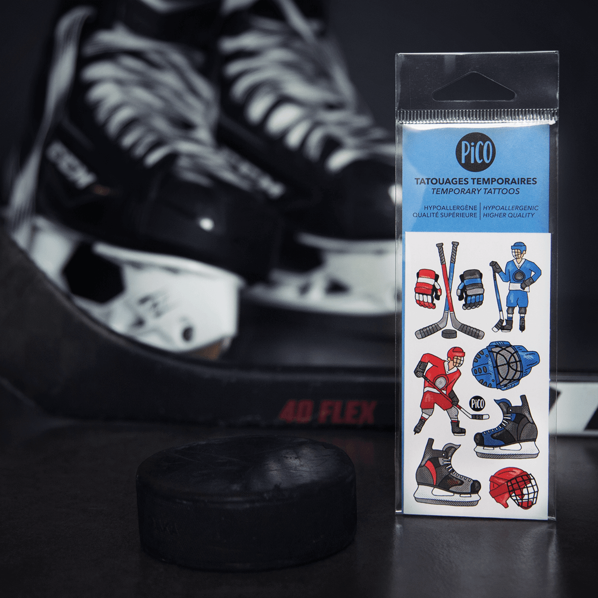 Tatouages Temporaires - Le Hockey
