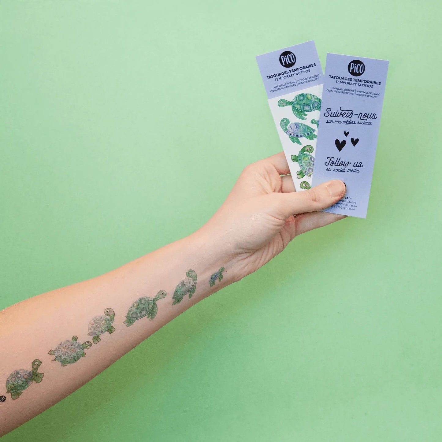 Tatouages Temporaires - Les Jolies Tortues