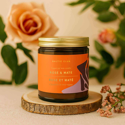 Bougie De Soya - Rose & Maté