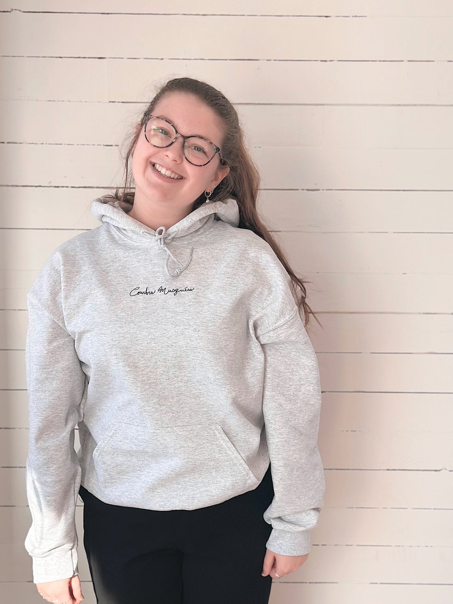 Hoodie Fesses - Gris Chiné