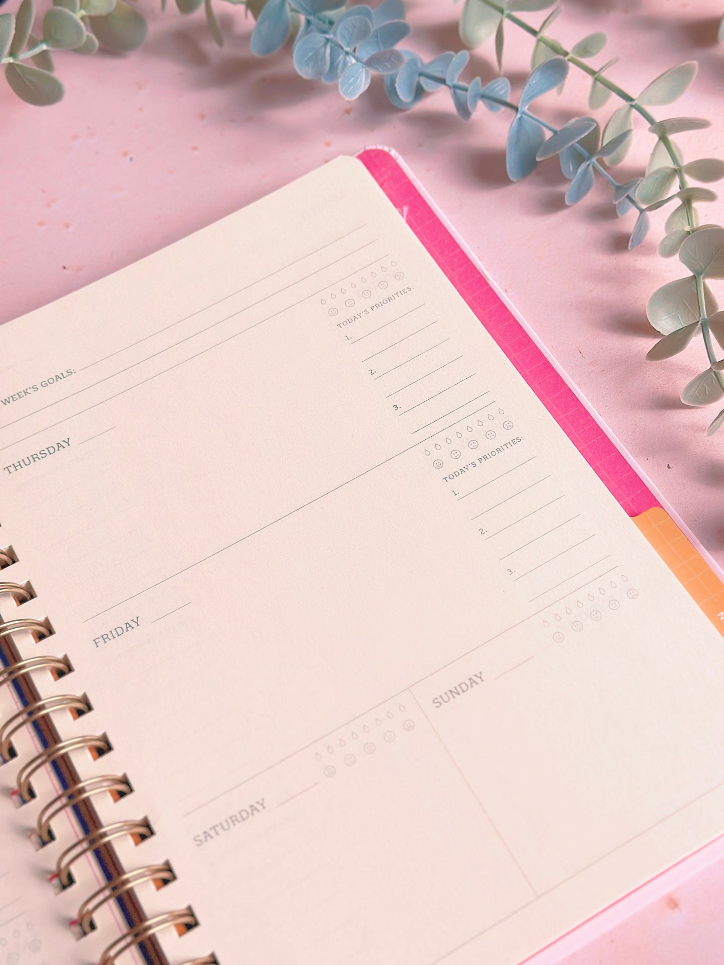 Agenda Non-daté - Fleurs Rétro