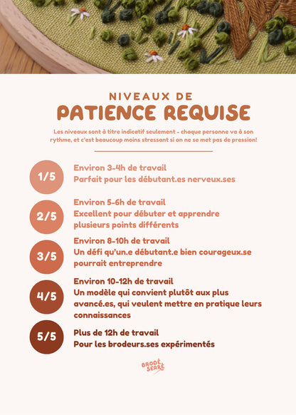 Kit De Broderie D.I.Y - Le Temps Des Pommes