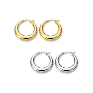 Boucles D’oreilles - Anneaux Iconiques - Argent