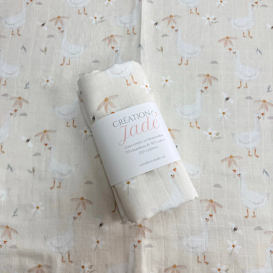 Mousseline De Bambou - Oies & Fleurs