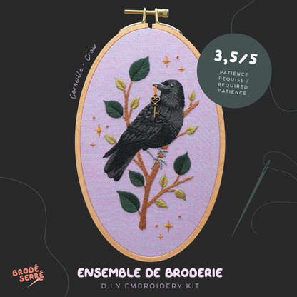 Kit De Broderie D.I.Y - Corneille