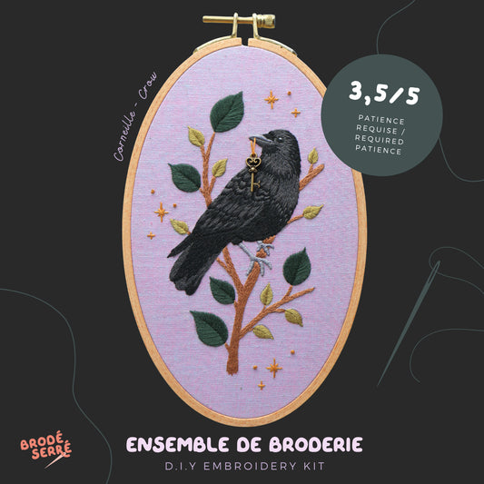 Kit De Broderie D.I.Y - Corneille