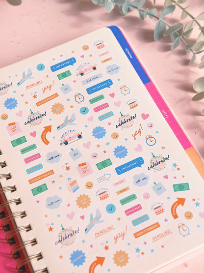 Agenda Non-daté - Fleurs Rétro