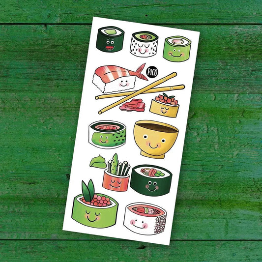 Tatouages Temporaires - Les Minis Sushis