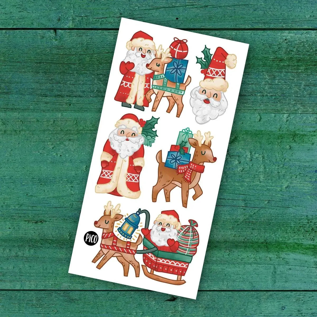 Tatouages Temporaires - Noël - Nicolas & Ses Rennes